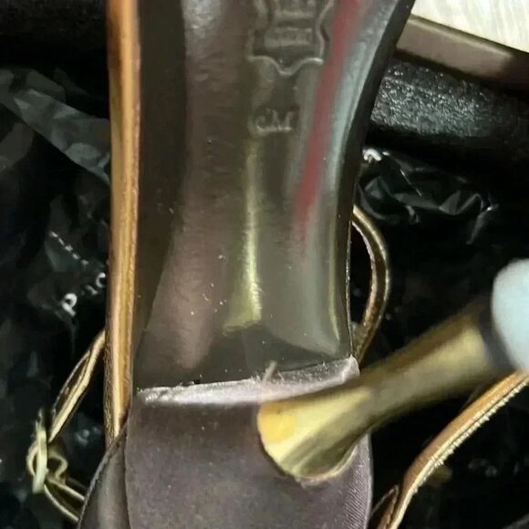 Linea Paolo GLAMOROUS dark coffee shining heels - Picture 3 of 5